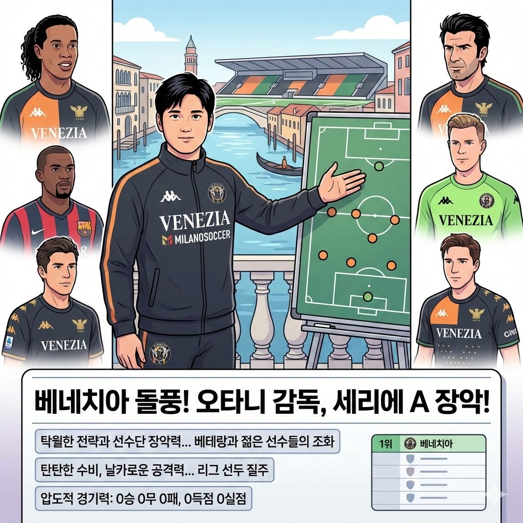 [오타니 매직] 베네치아, 세리에A 폭격 시작